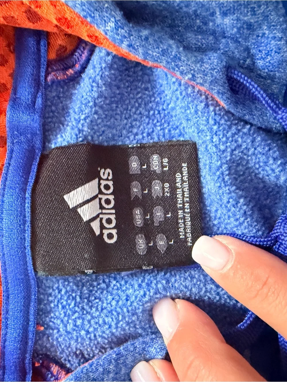 Adidas New York Knicks Blue & Orange Zip-Up Track Jacket